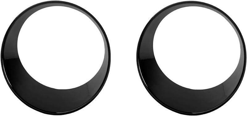 DSWSQ Headlight Trim Cover for 2018-2024 + Jeep Wrangler JL Gladiator JT Front Headlight Frame Trim Cover Bezels Decor Headlamp Garnish Ring Surround Cover Trim Exterior Accessories - Image 1